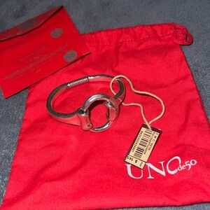 UNOde 50 Two-Handed Silver Plated Cuff Braceletlet